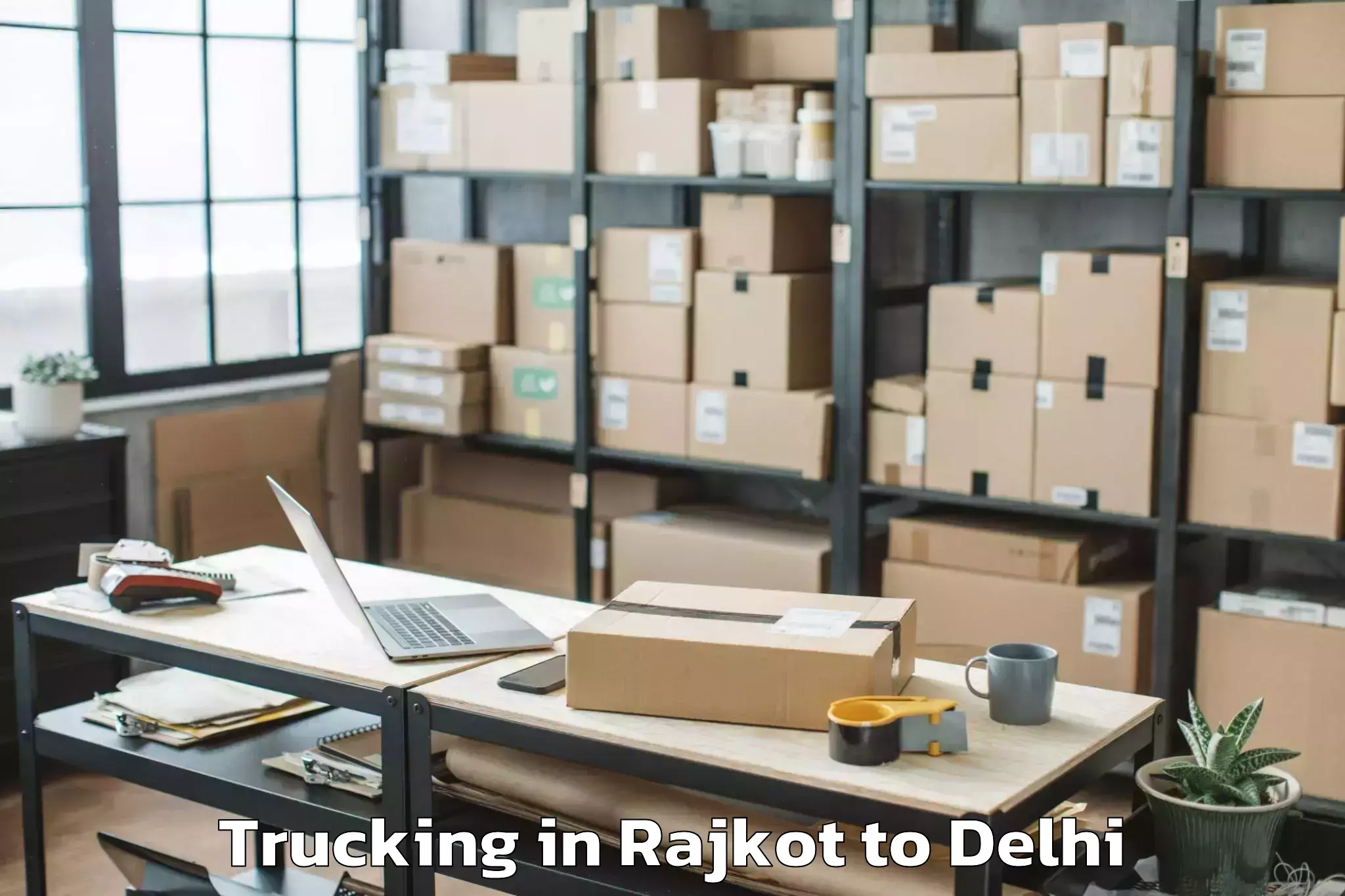 Reliable Rajkot to Tdi Paragon Mall Trucking